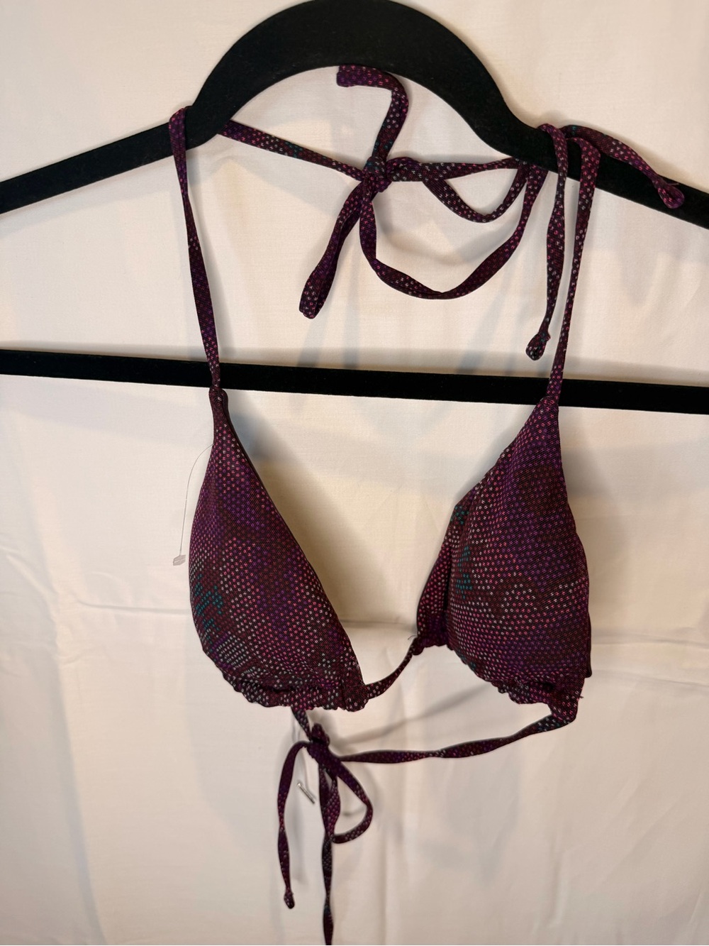 Maaji Purple Dot Triangle Bikini Top